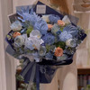 蓝色晚安--蓝色系混搭高级感花束 商品缩略图2