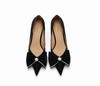 westory23年新款春蝴蝶结尖头浅口通勤日常细高跟单鞋女55541 商品缩略图3