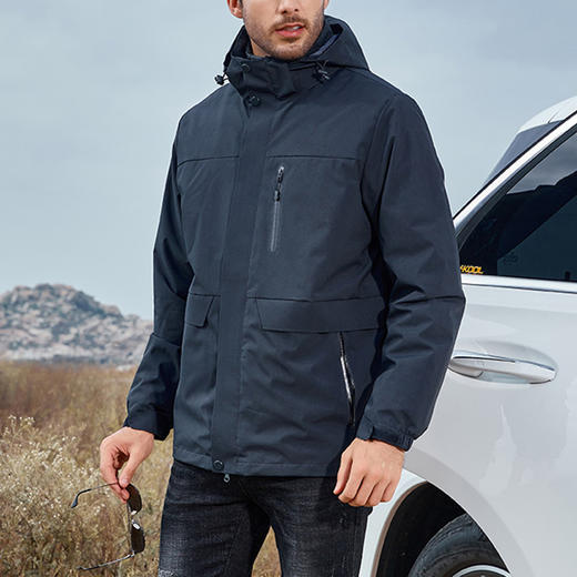 裁缝学苑M74可拆卸羽绒服纸样男装外套冲锋衣服装打版裁剪样板图 商品图2