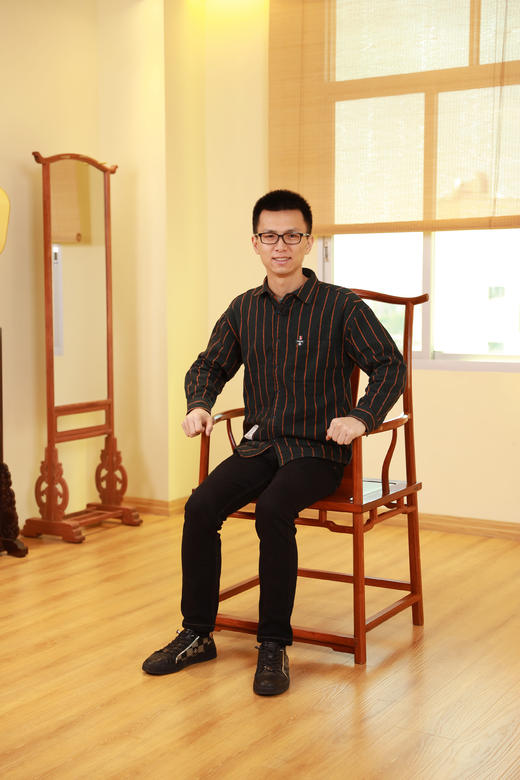 红桥红  家具严选  缅甸花梨（大果紫檀）【经典 四出头八角 官帽椅】 商品图2