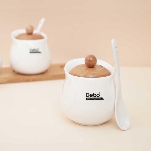 戴德生活馆德铂厨房简约轻奢陶瓷调味罐套 商品图0