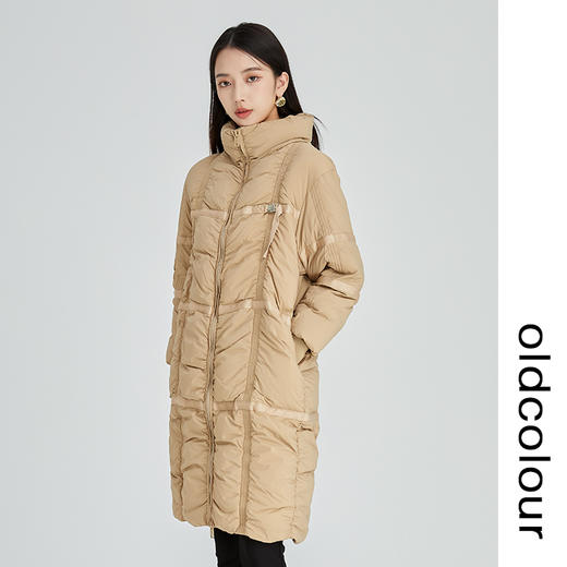 oldcolour2022年冬季新款时尚通勤90%白鸭绒中长款羽绒服女N43093381 商品图3