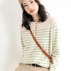 【经典款式】SIIJJEYY 枝辑女士海军条纹亨利领针织衫（4色可选） 商品缩略图6