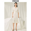 VIMAGE纬漫纪春季新款简约大方连衣裙V1907534 商品缩略图0