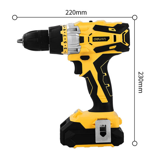 得力DL6263锂电钻(双电池) 商品图2
