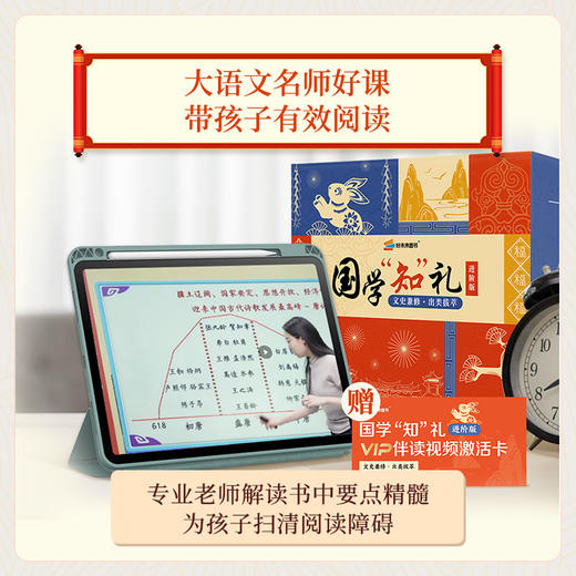 【国学“知”礼】3-12岁国学启蒙、必备文史知识图书馆 赠22个伴读视频+兔年玩偶 商品图8