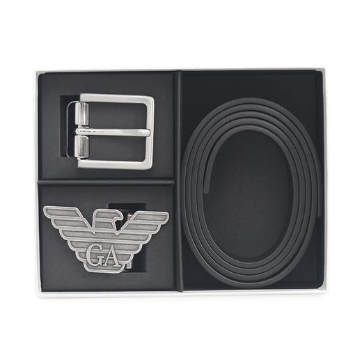 【特惠秒】Emporio Armani 男士做旧可换双头（大鹰+插针）真皮腰带 套装 10244 商品图3