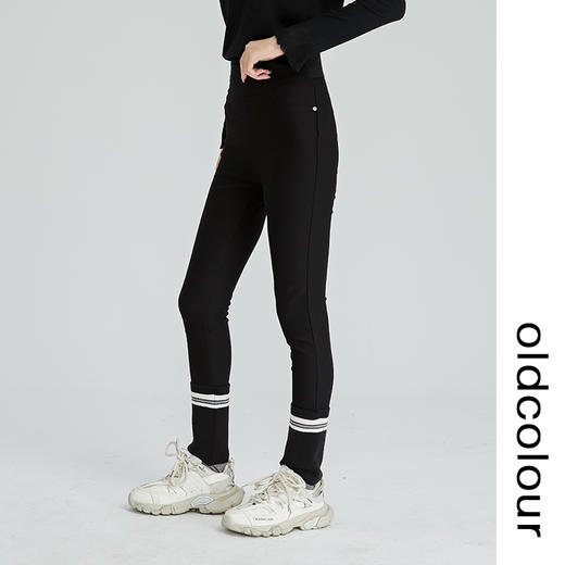 oldcolour2022冬季新款通勤时尚设计感修身显瘦休闲裤女 商品图1