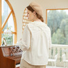 famecoco范可儿纯棉双层领衬衫女春季灯笼袖米黄色上衣FAB1BH001 商品缩略图4