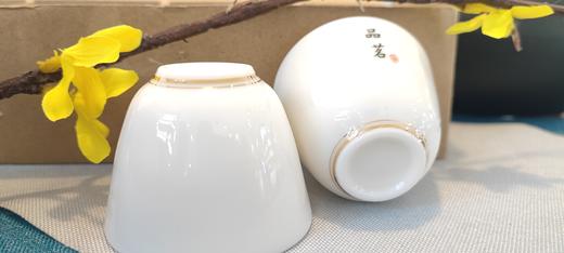 戴德生活馆德化白玉瓷禅语茶杯小单杯单个 商品图3