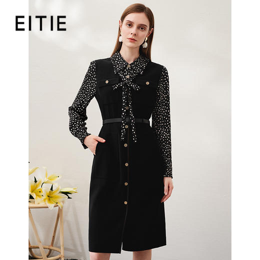 腰带不符下架-EITIE爱特爱6907613连衣裙 商品图0