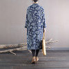 XM-连衣裙青花瓷国风复古秋冬连衣裙加绒加厚印花女装宽松长裙 商品缩略图3