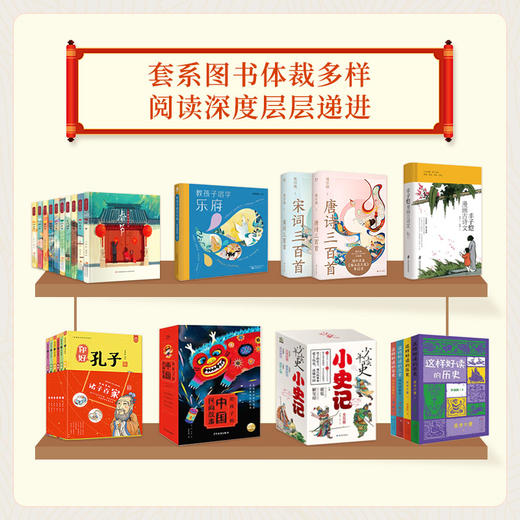 【国学“知”礼】3-12岁国学启蒙、必备文史知识图书馆 赠22个伴读视频+兔年玩偶 商品图3