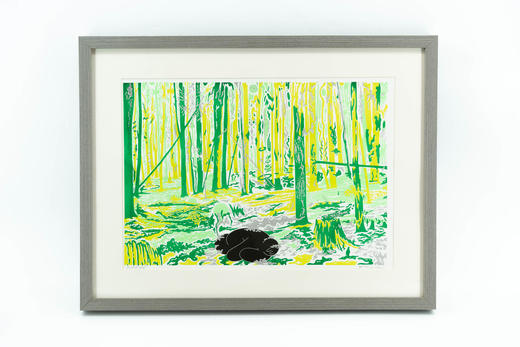森林入睡版画-小黑泥 商品图0