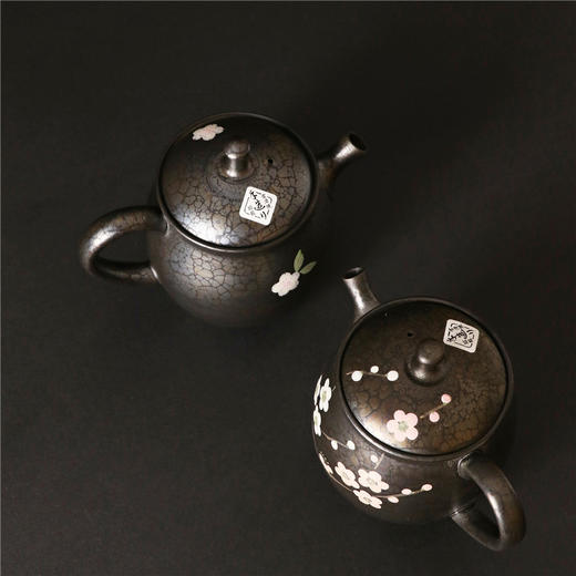 日本进口常滑烧日式泡茶壶 昭龙作手工天目秞后手急须壶 商品图2