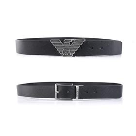 【特惠秒】Emporio Armani 男士做旧可换双头（大鹰+插针）真皮腰带 套装 10244
