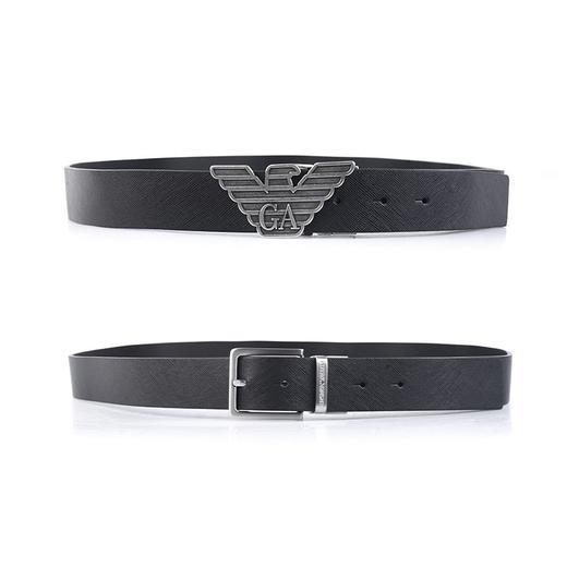 【特惠秒】Emporio Armani 男士做旧可换双头（大鹰+插针）真皮腰带 套装 10244 商品图0