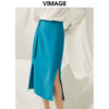 VIMAGE纬漫纪春季新款时尚气质显瘦高腰开叉半身裙女V1906505 商品缩略图2