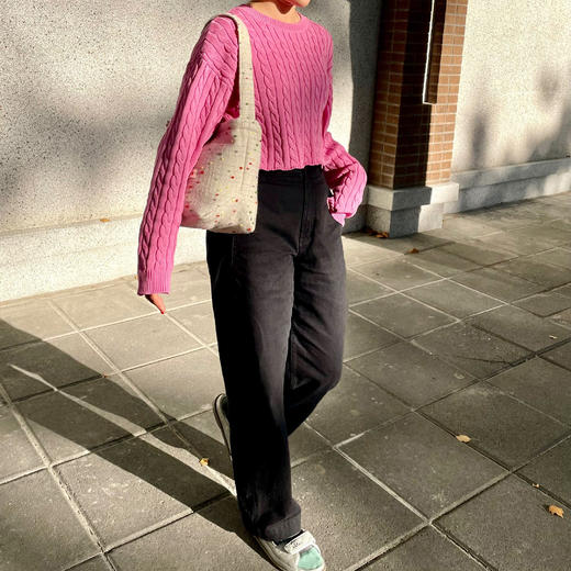 休闲百搭 BLEU et ROSE 【豆豆包】毛呢包 商品图2