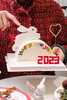 2023新年限定｜蹦月。半圆型蛋糕（6寸半圆形，默认：火龙果芒果夹心 商品缩略图3