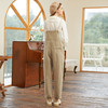 Famecoco范可儿纯棉背带裤女宽松慵懒风春秋季阔脚连体长裤FAB1GF001 商品缩略图4