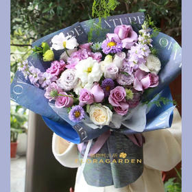 紫色等待（国风花束）