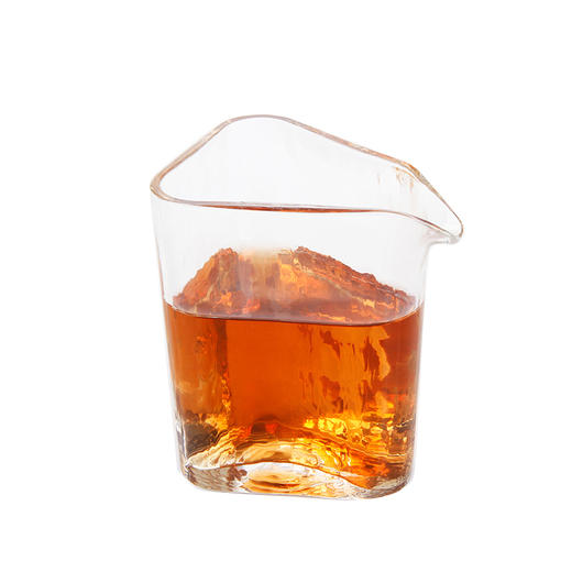 璃海匠心三角公道杯耐热玻璃锤纹公杯分茶器高档日式加厚复古公杯 商品图0