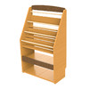 班级绘本收纳架幼儿园阅读区创意可推拉木制落地收纳架 商品缩略图4