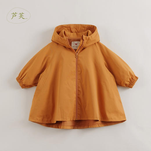 【马克珍妮 芦芙】春装新款 女童宽松大A摆连帽外套213320 商品图3