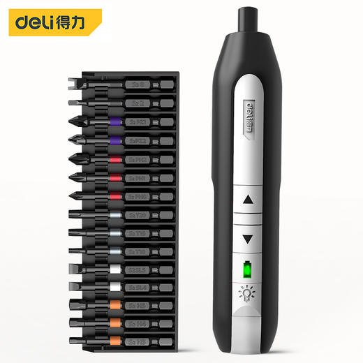 得力锂电直柄螺丝批塑盒3.6V(黑)（H911B） 商品图0