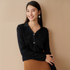 EITIE爱特爱春季新款时尚气质简约纯色针织衫上衣6901603 商品缩略图2
