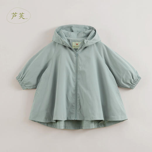 【马克珍妮 芦芙】春装新款 女童宽松大A摆连帽外套213320 商品图2