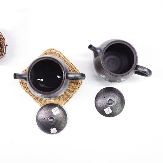 日本进口常滑烧日式泡茶壶 昭龙作手工天目秞后手急须壶 商品图5
