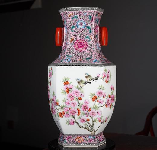春讯六方贯耳瓶 商品图0