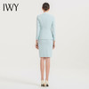 IWY/气质水蓝色职业西装套裙女播音主持上镜正装时尚美容院裙装工作服CS1584-L 商品缩略图3