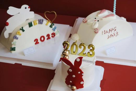 2023翻糖波点小兔子奶油蛋糕 商品图1