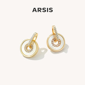 ARSIS银饰｜纯真年代系列 如意扣耳钉