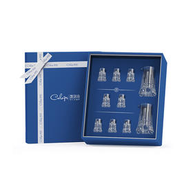 凯洛诗光芒水晶白酒杯套装礼盒定制生日送礼家用高档高颜值分酒器