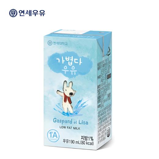 延世 灭菌纯牛奶低脂肪190ml  商品图0