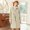 famecoco范可儿简约外套女春季撞色绑带中长款风衣气质FAB1AA001 商品缩略图1