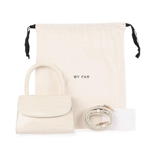 【超惠秒】BY FAR腋下包鳄鱼纹复古牛皮革法棍包单肩斜挎手提女包 11048 商品图5