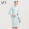 IWY/气质水蓝色职业西装套裙女播音主持上镜正装时尚美容院裙装工作服CS1584-L 商品缩略图0