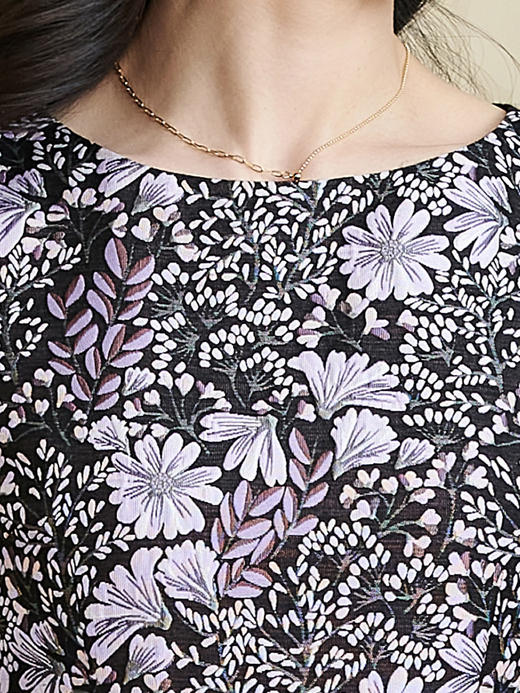 剩S 米思阳2025春季新款优雅气质淑女提花a字连衣裙修身背心裙0185 商品图4