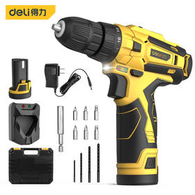 得力DL6261锂电钻(黄)