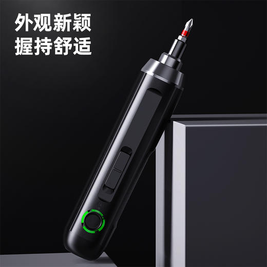 得力锂电直柄螺丝批可调速塑盒(黑) 商品图2