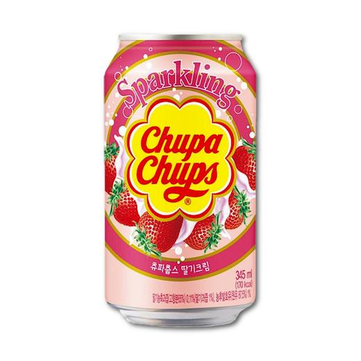 珍啵乐草莓奶油味汽水345ml  商品图0