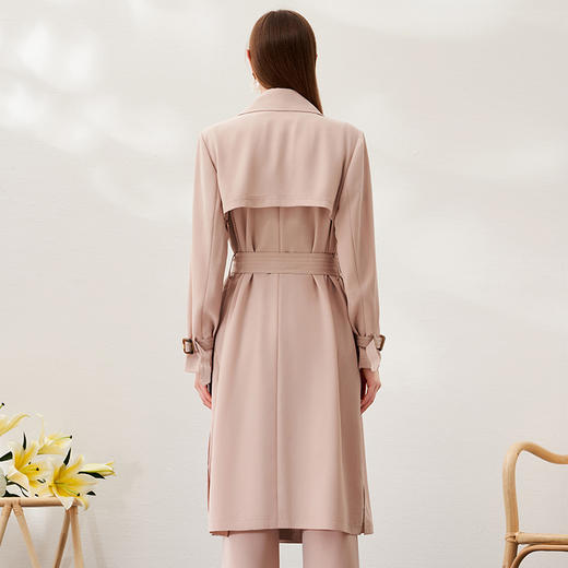 EITIE爱特爱春季新款束腰显瘦修身百搭通勤风衣6904604 商品图5