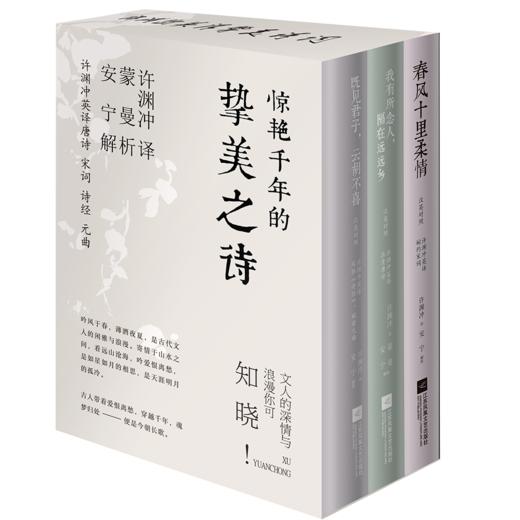 【许渊冲译】《惊艳千年的挚美之诗》（套装3册）| 百岁翻译家的挚爱人间，古代文人的情思与故事 商品图0