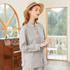 Famecoco范可儿文艺花边拼接衬衫春款女士绣花长袖衬衣 商品缩略图1
