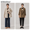 oldcolour2022冬季新款纯色中长款双面羊绒大衣高级感气质呢外套 商品缩略图2